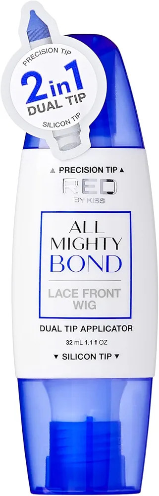 Red by Kiss All Mighty Bond Lace Front Wig Glue, Dual Tip Applicator, Instant Drying, Water Resis... | Amazon (US)