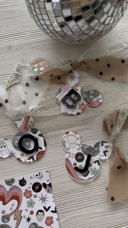 Halloween acrylic tags and favourite ribbons 

#LTKHoliday #LTKHalloween #LTKparties