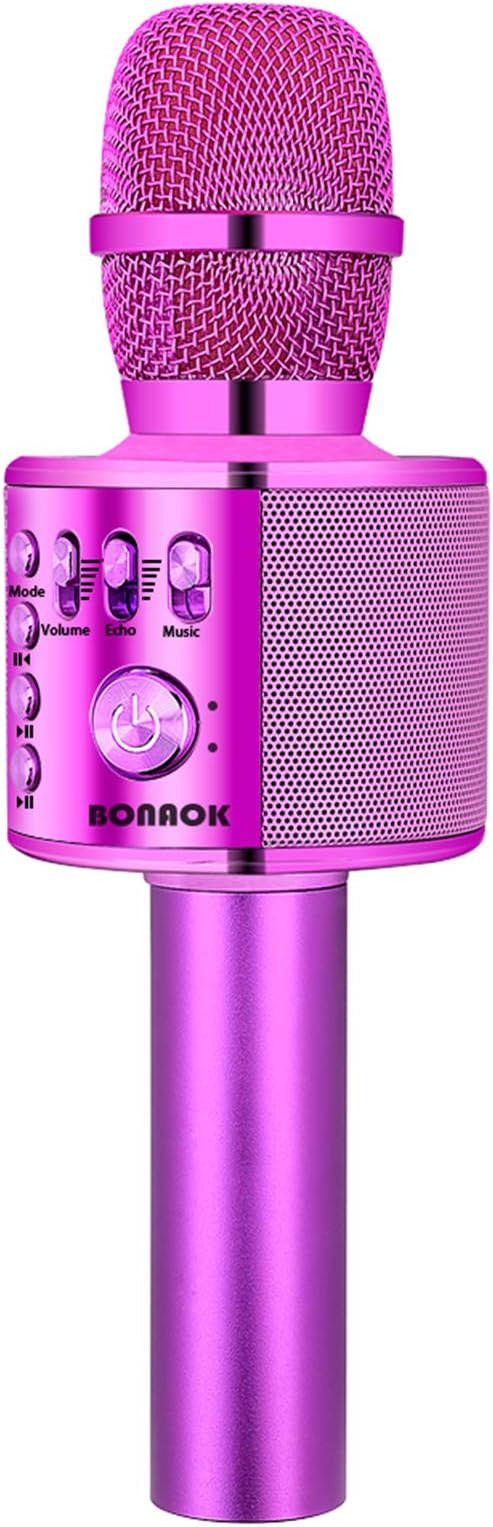 BONAOK Wireless Bluetooth Karaoke Microphone,3-in-1 Portable Handheld Karaoke Mic Speaker Machine... | Amazon (US)