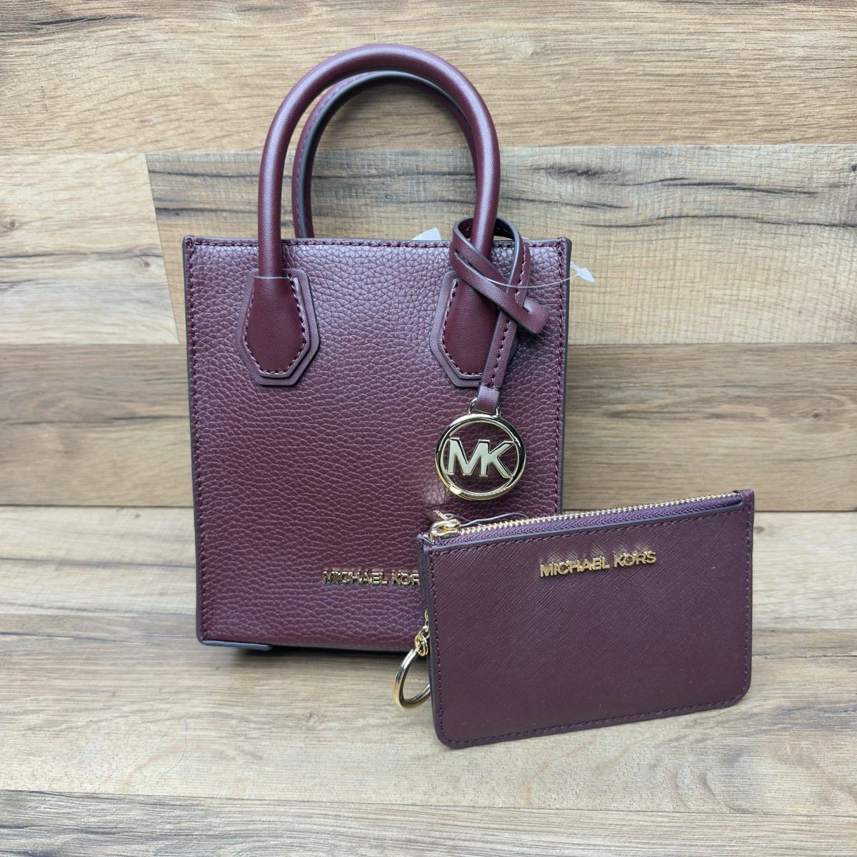 Michael Kors Vincent Extra-Small Saffiano Leather Crossbody Bag With Card Case | eBay US