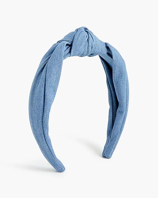 Chambray knot headband | J.Crew Factory
