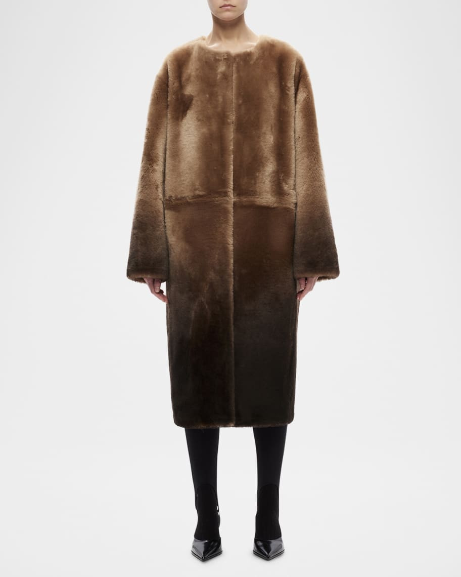 Shoreditch Ski Club Iris Ombre Shearling Coat | Neiman Marcus
