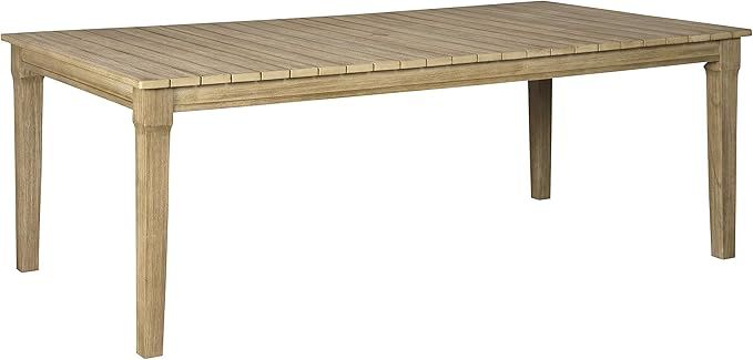 Ashley Furniture Signature Design - Clare View Outdoor Dining Table - Eucalyptus Wood - Seats 6 B... | Amazon (US)