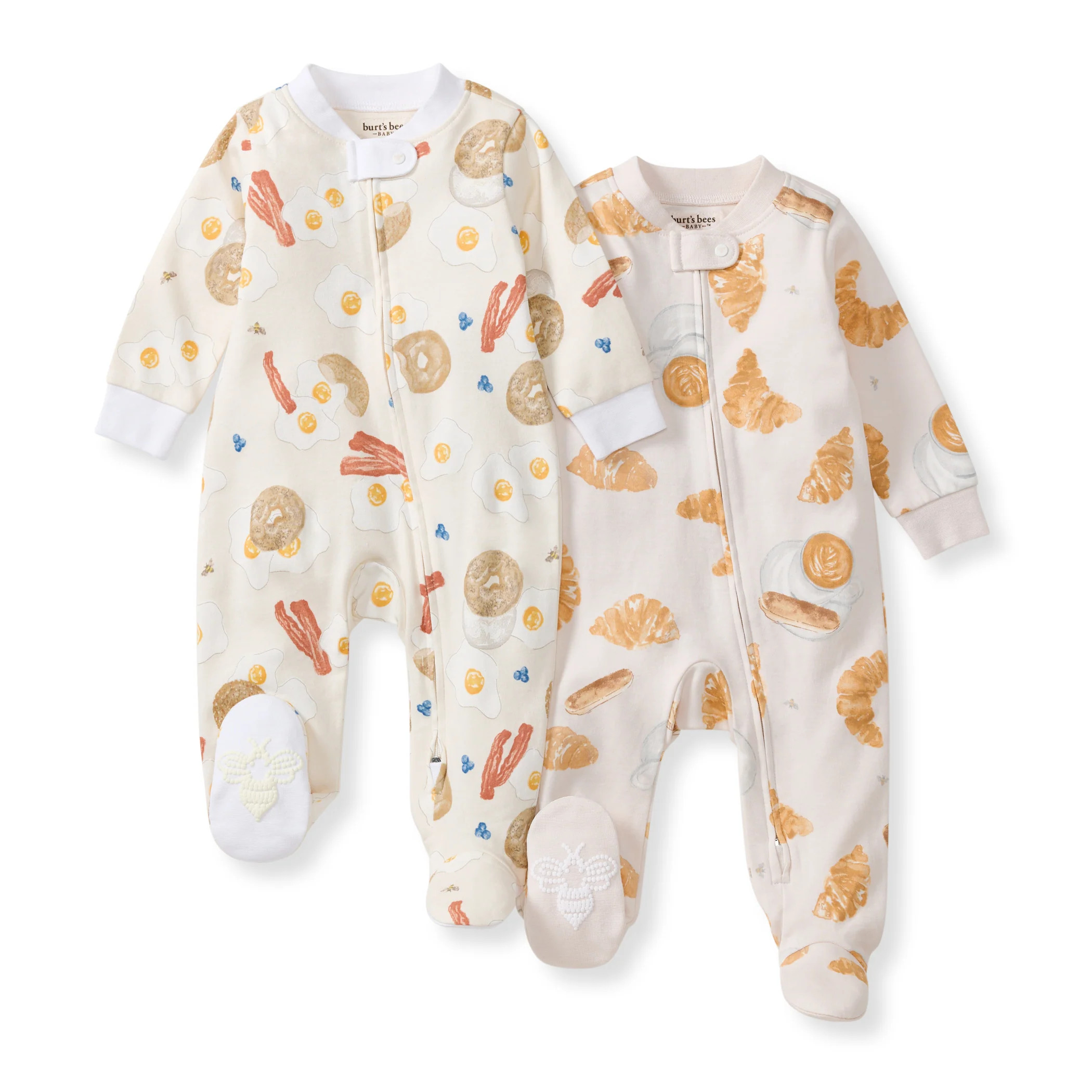 Eggs & Coffee Organic Sleep & Play 2 Pack | Burts Bees Baby