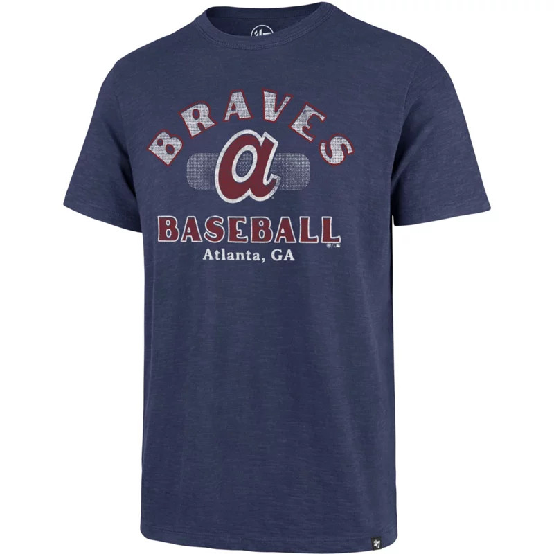 '47 Atlanta Braves Vintage Off Set Scrum Graphic T-Shirt Blue, Small - MLB Ss/Ls/Sl/Mck Tees at Acad | Academy Sports + Outdoors