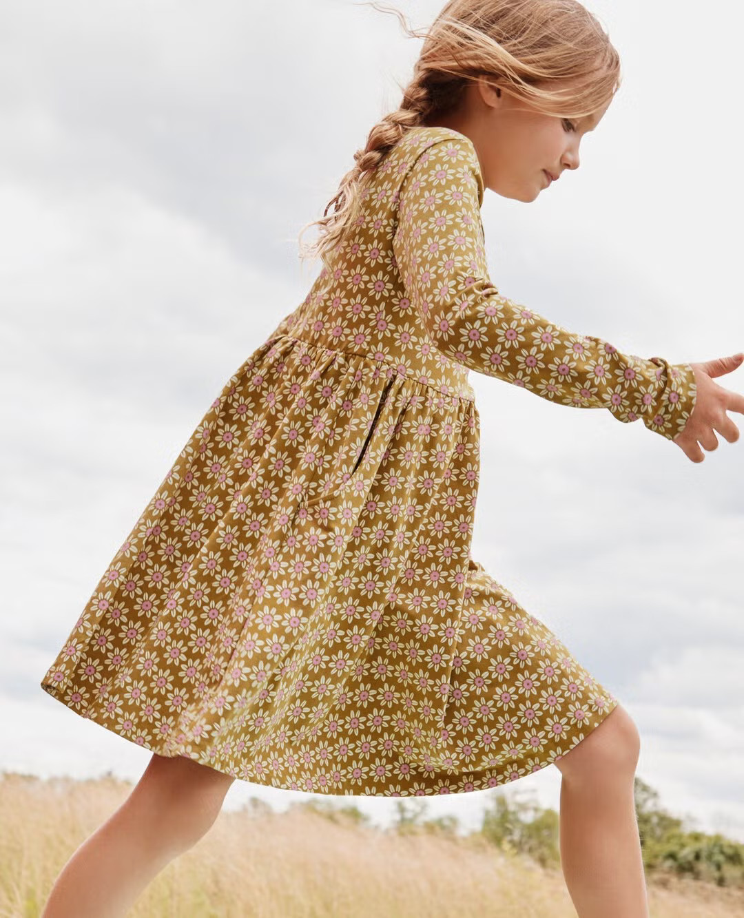 Long Sleeve Skater Dress with Pockets | Hanna Andersson