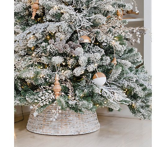 11" x 19" Water Hyacinth Tree Collar by Lauren McBride - QVC.com | QVC