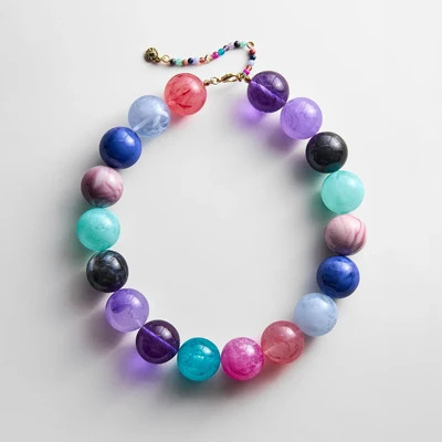 Jane Beaded Necklace - Muted Multi | BaubleBar