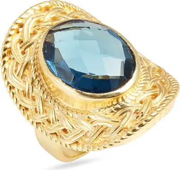Olivia London Blue Topaz Statement Ring | Nordstrom