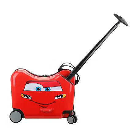 Disney Collection Cars 18 Inch Hardside Wheeled Water Resistant Luggage, One Size, Red | JCPenney