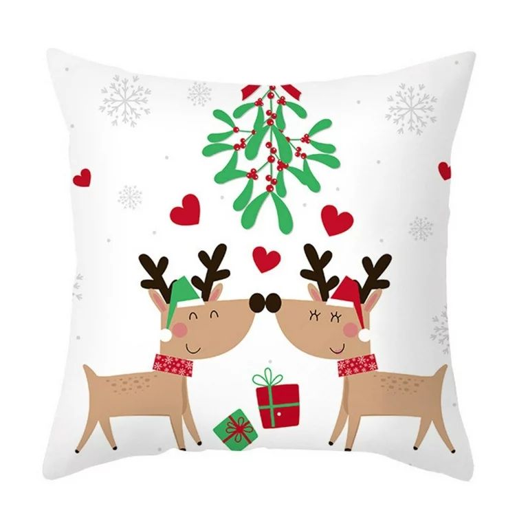 Christmas Decorations Outdoor Yard Merry Christmas Christmas Snowman Leather Pillow Case | Walmart (US)