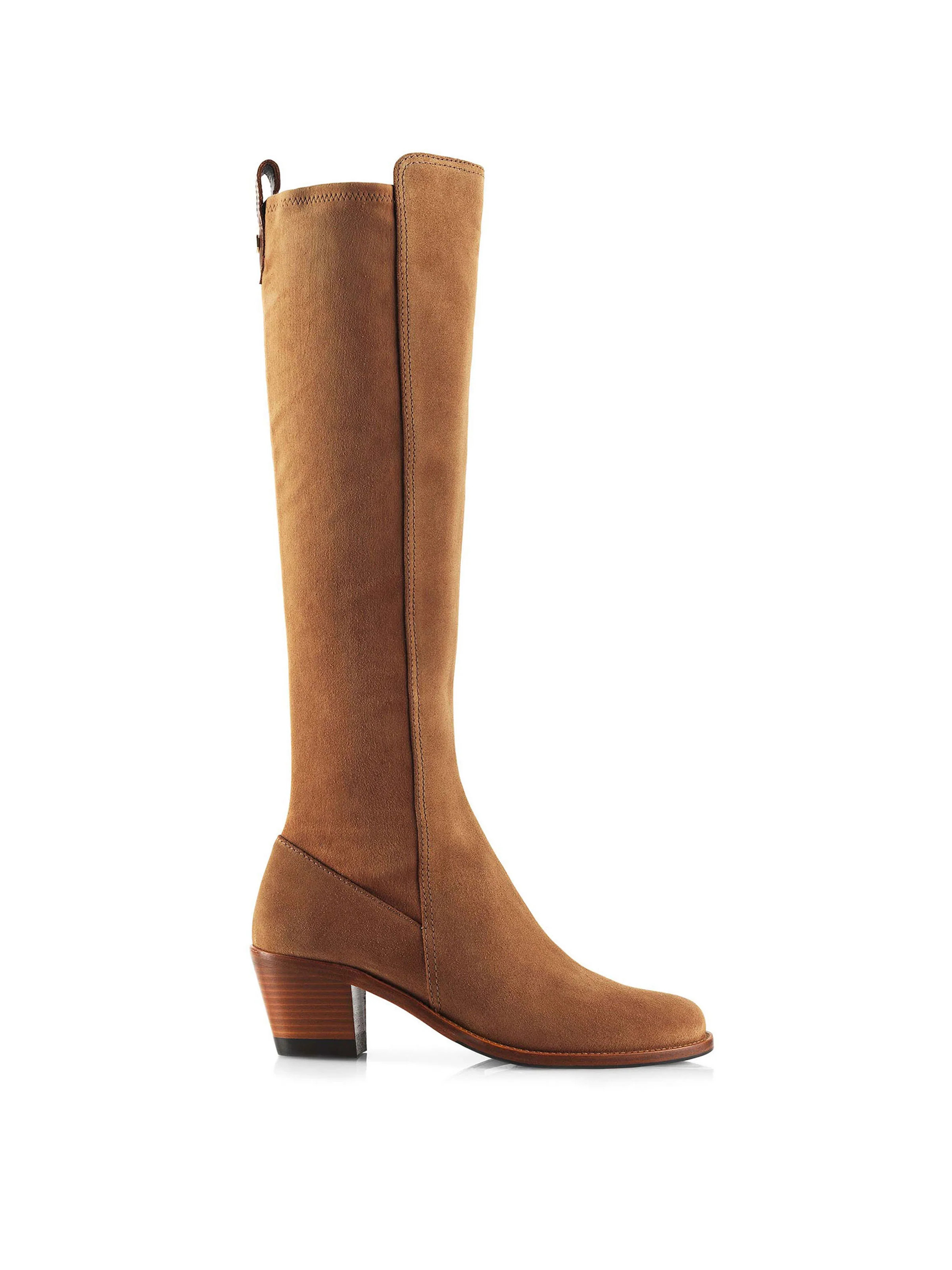 Belgravia - Women's Tall Boots - Tan Suede | Fairfax & Favor | Fairfax & Favor (UK)