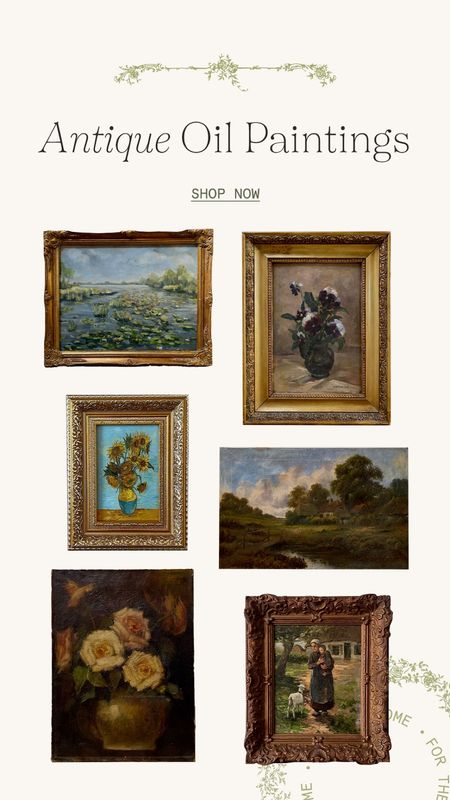 Love this Etsy seller for antique oil paintings 😍