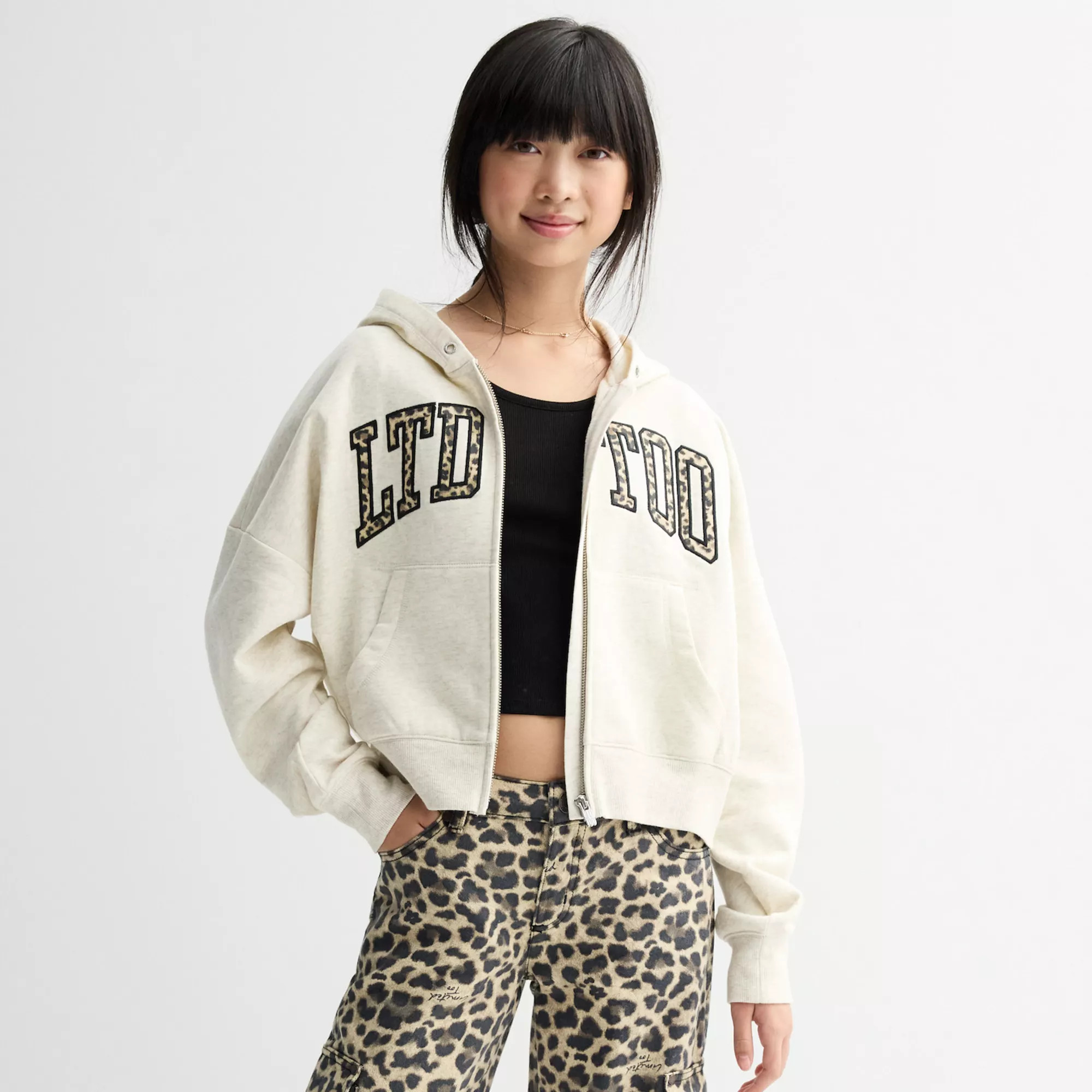 Girls 7-16 Limited Too Full Zip Hoodie | Kohl's