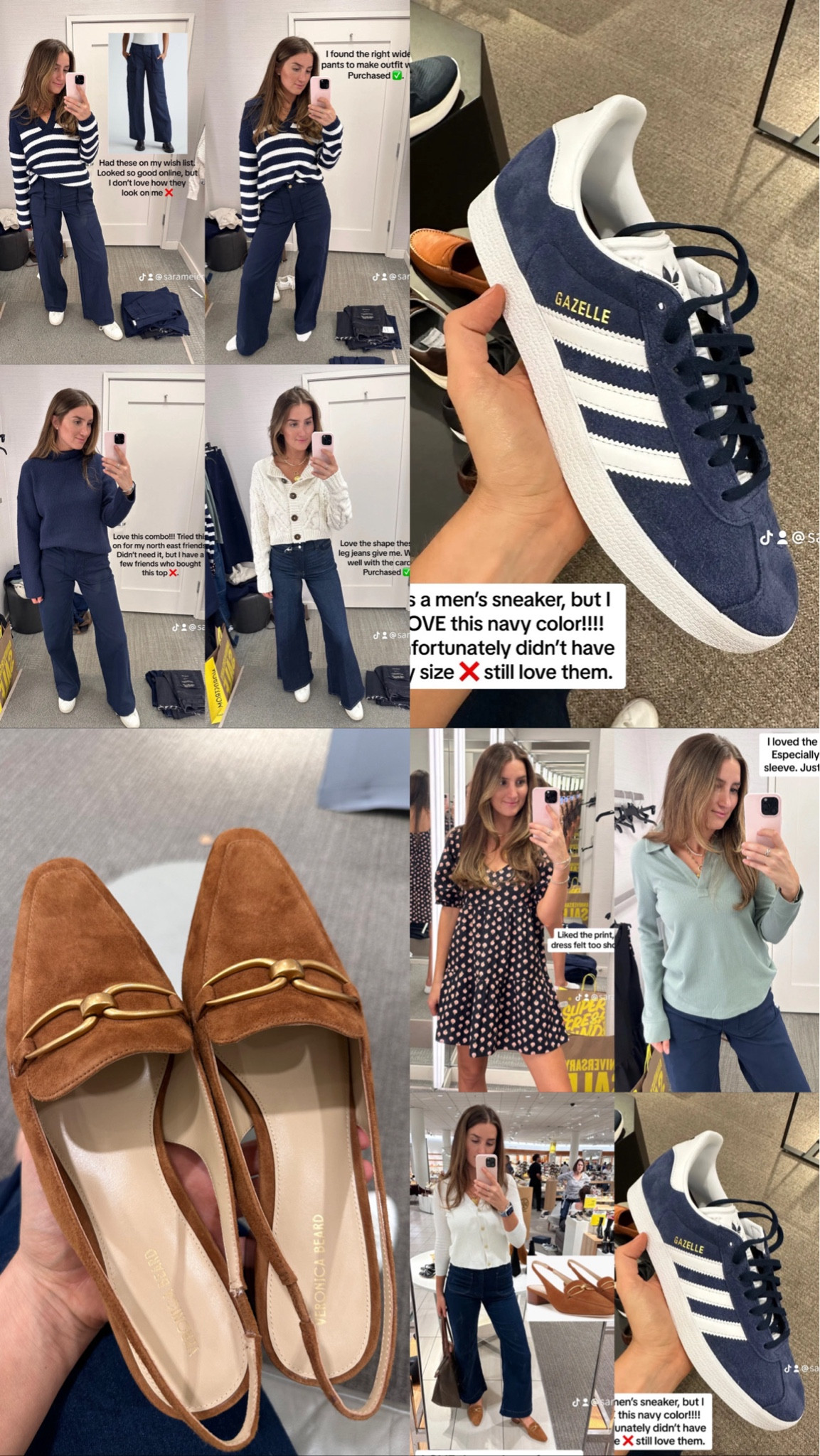 Nordstrom anniversary try on part 2!!  Fall styles I tried on for their sale pieces!!

Couldn’t find the link to the green, so I linked an off white version of the same shirt.

Sizes I’m wearing:
Blue turtleneck - small
Black printed dress - medium
Green waffle collar shirt - smalll
Blue striped sweater - small
Blue wide leg pants - size 4
Caramel slingback pumps - size 8.5
Blue wide leg jeans - size 28
FP cable knit cardigan - small

#LTKFindsUnder100 #LTKBacktoSchool #LTKxNSale