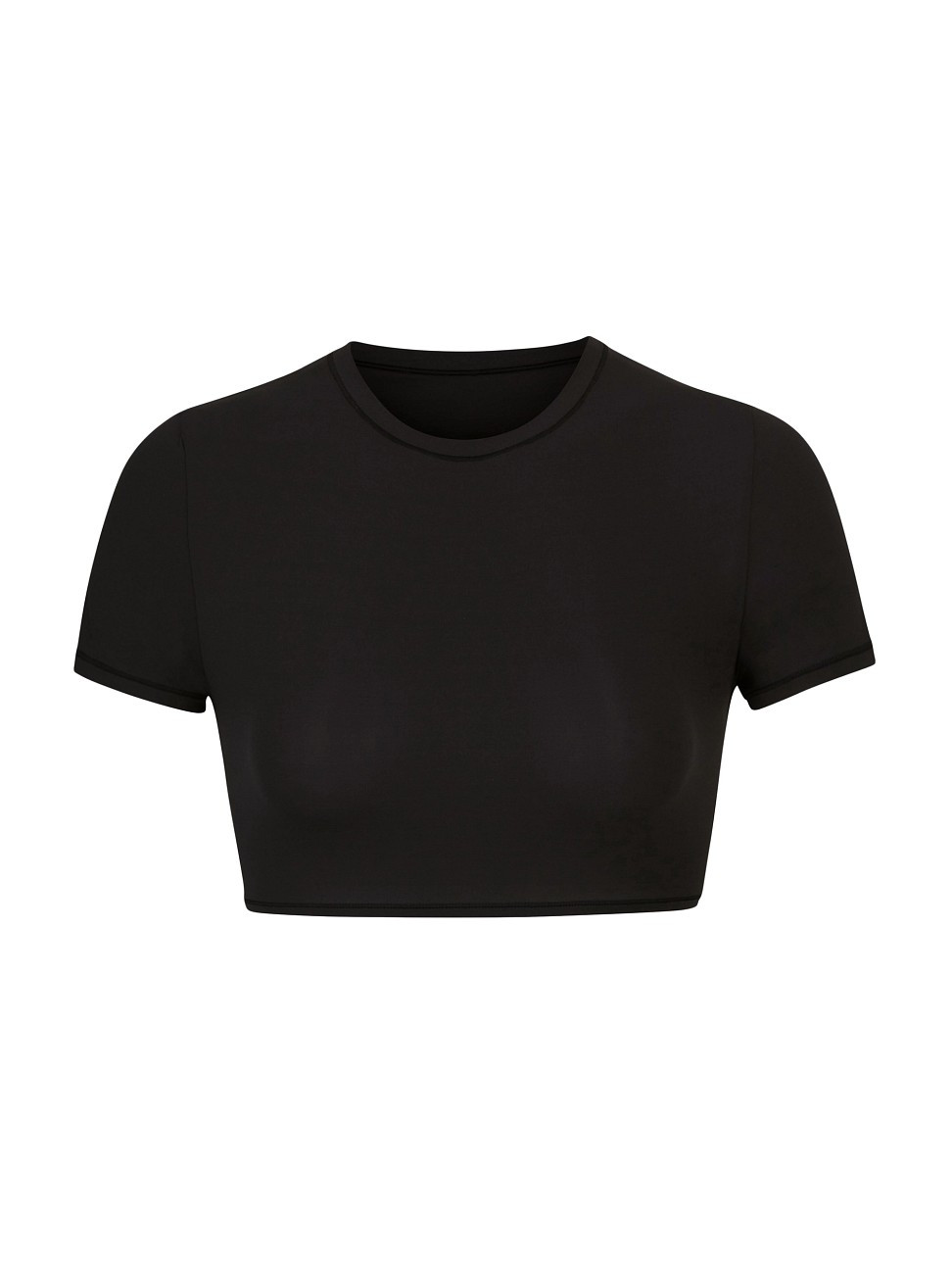 Women's Fits Everybody Super Cropped T-Shirt - Onyx - Size Large | Saks Fifth Avenue