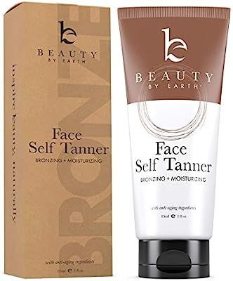 Self Tanner for Face – Face Tanner With Organic Aloe Vera & Shea Butter, Sunless Tanning Lotion... | Amazon (US)