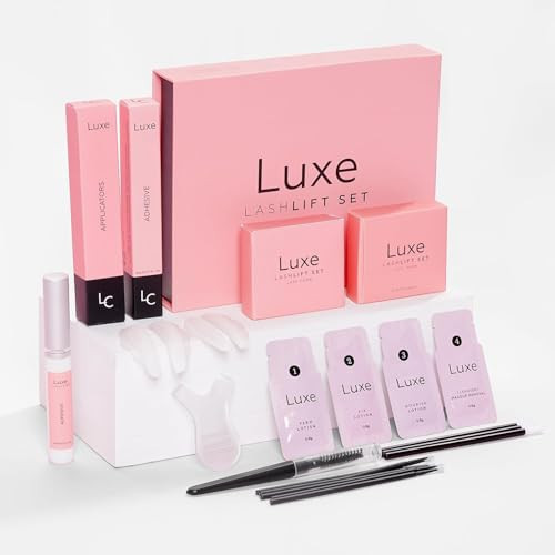 Luxe Cosmetics Lash Lift kit – Professional Eyelash Lift Kit with Perm & Curl Formula – Lash Lifting Set for Salon & At-Home Use – Up to 3 Uses – Lasts 6–8 Weeks | Amazon (US)