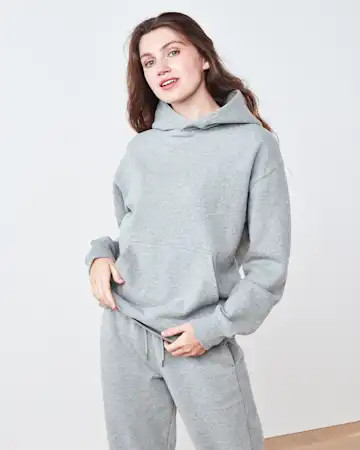 Organic Heavyweight Fleece Boyfriend Hoodie | Quince