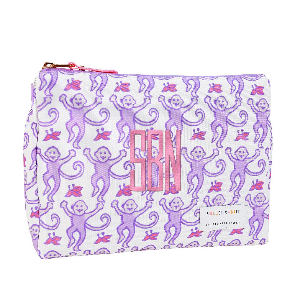 Roller Rabbit Monkey Accessories Pouch | Pottery Barn Teen