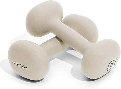 YOTTOY Dumbbell Set of 2,2-15 Pound Hand Weights for Women, Non-Slip Hand Weights for Home Gym, S... | Amazon (US)