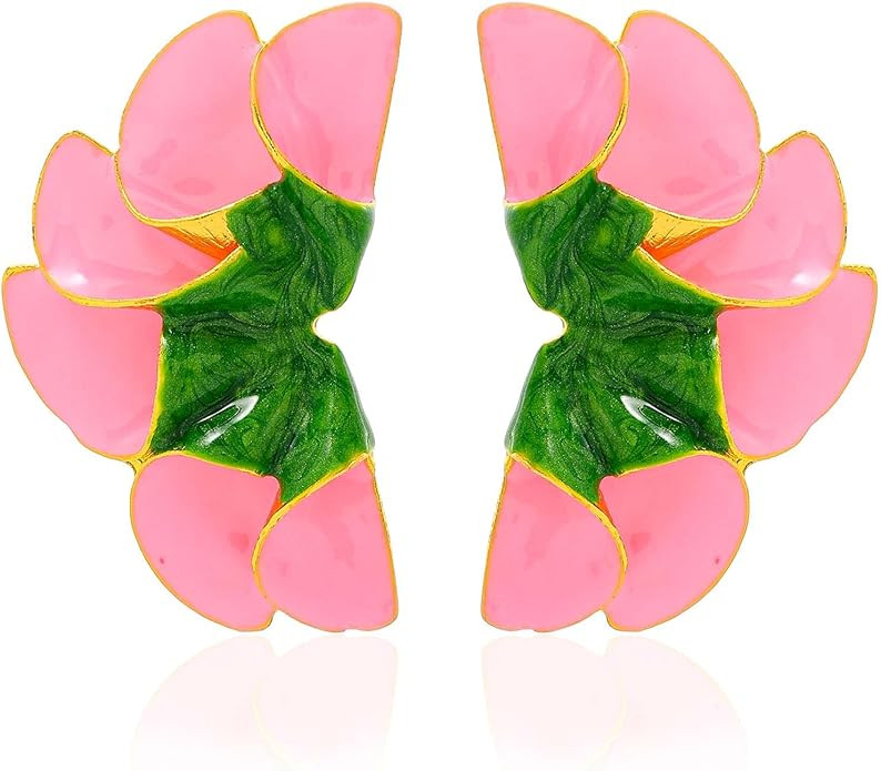 Vintage Flower Stud Earrings Exaggerated Oversized Daisy Flower Earrings Statement Jewelry for Wo... | Amazon (US)