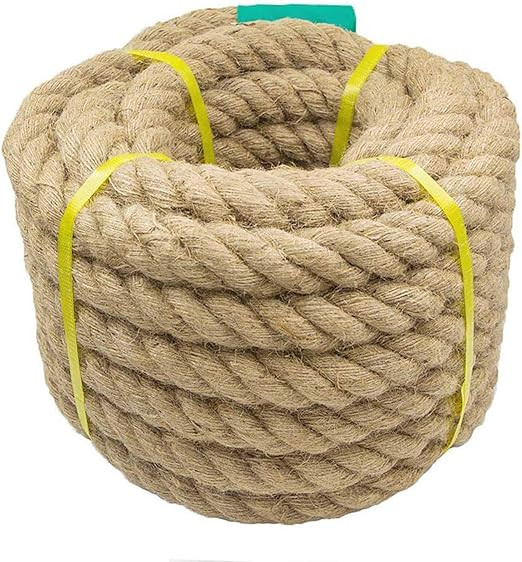 Aoneky Jute Rope - 1.18/1.5 Inch Twisted Hemp Rope for Crafts, Climbing, Anchor, Hammock, Nautica... | Amazon (US)