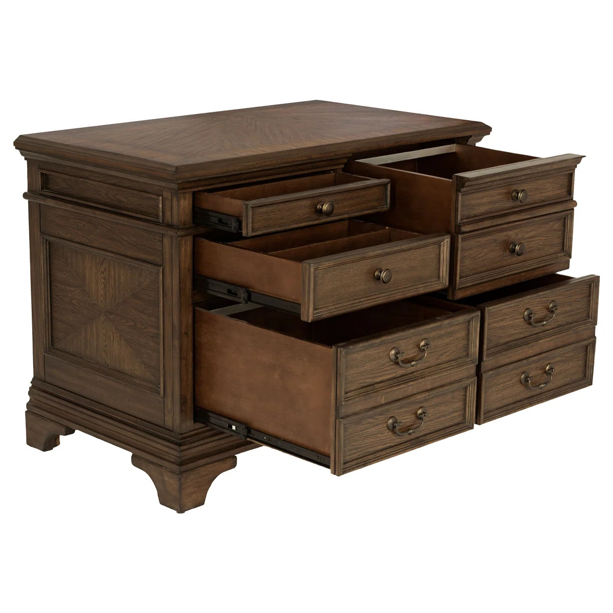 Arnoldus 5-drawer Home Office File Cabinet Burnished Oak | Wayfair North America