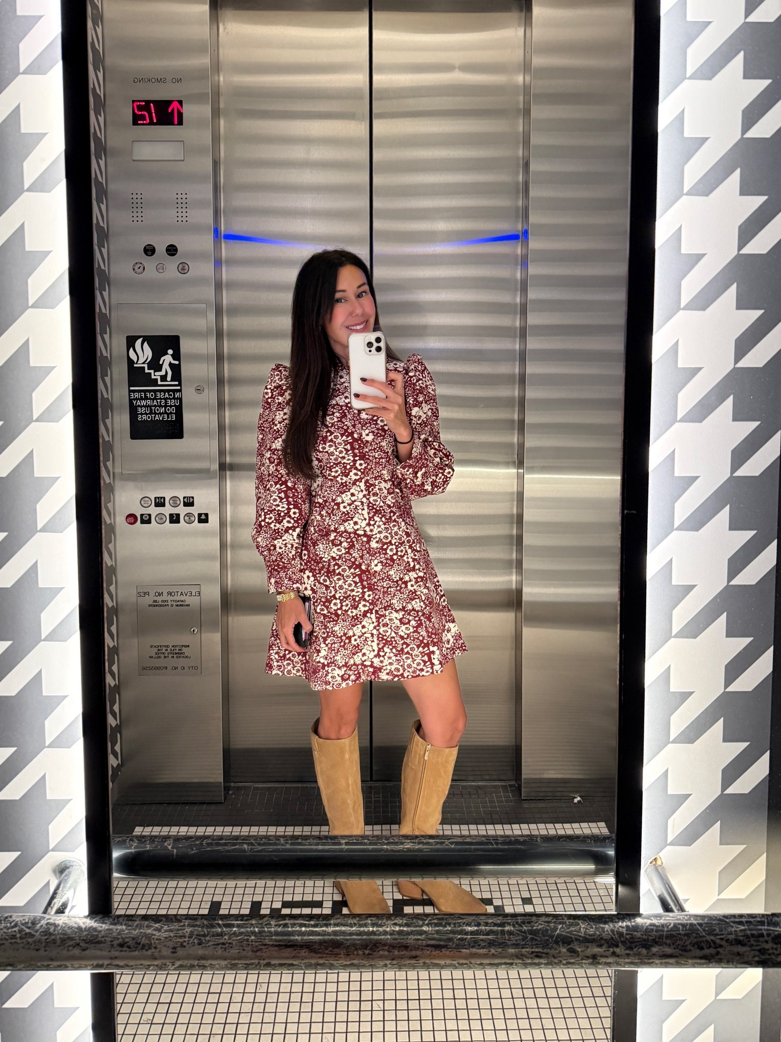 Such a comfy dress & boots!! classic femininity while edging on the side of flirty, bohemian, and playful. Maroon floral dress 

#LTKStyleTip