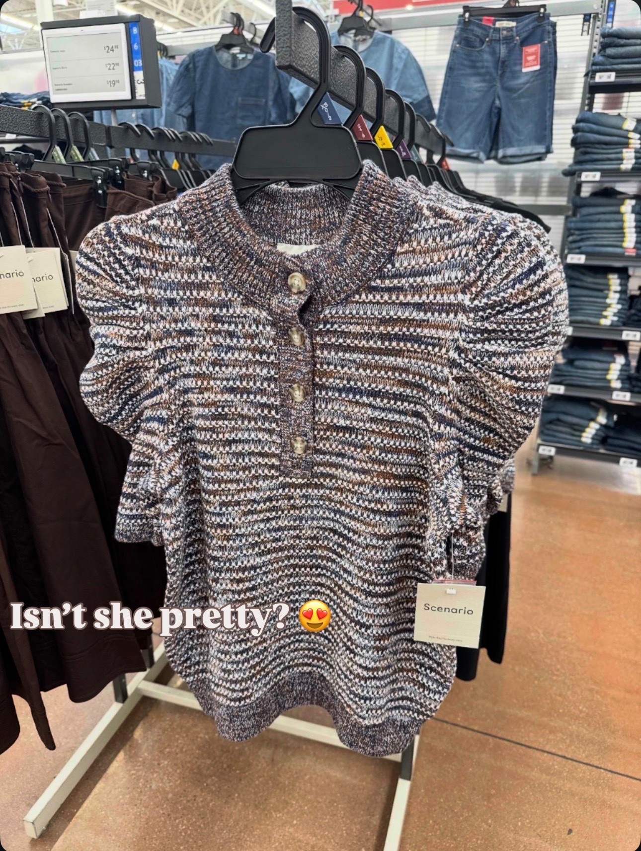Walmart✨ Scenario Women's and Women's Plus Henley Sweater with Puff Sleeves, Lightweight, Sizes XS-4X

#LTKgrwm #LTKSeasonal #LTKWorkwear