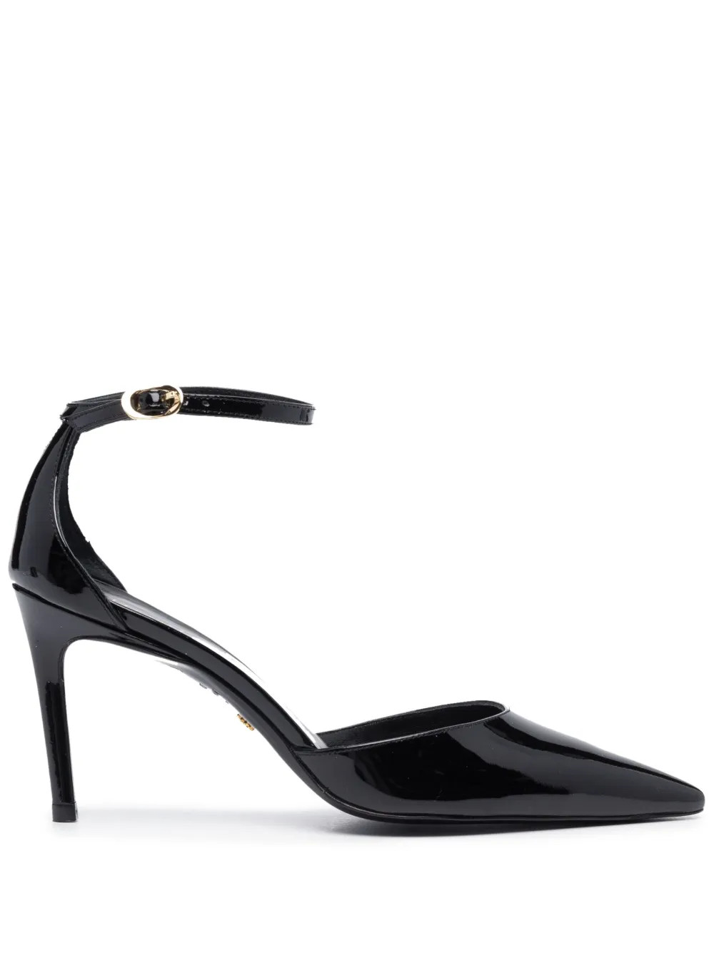 Stuart Weitzman 80mm pointed-toe Leather Pumps | Black | FARFETCH | Farfetch Global