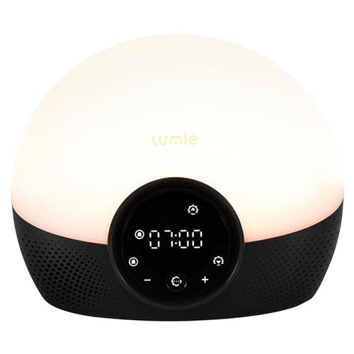 Lumie Bodyclock Glow 150 - Wake-up Light Alarm Clock with 10 Sounds and Sleep Sunset, White | Amazon (UK)