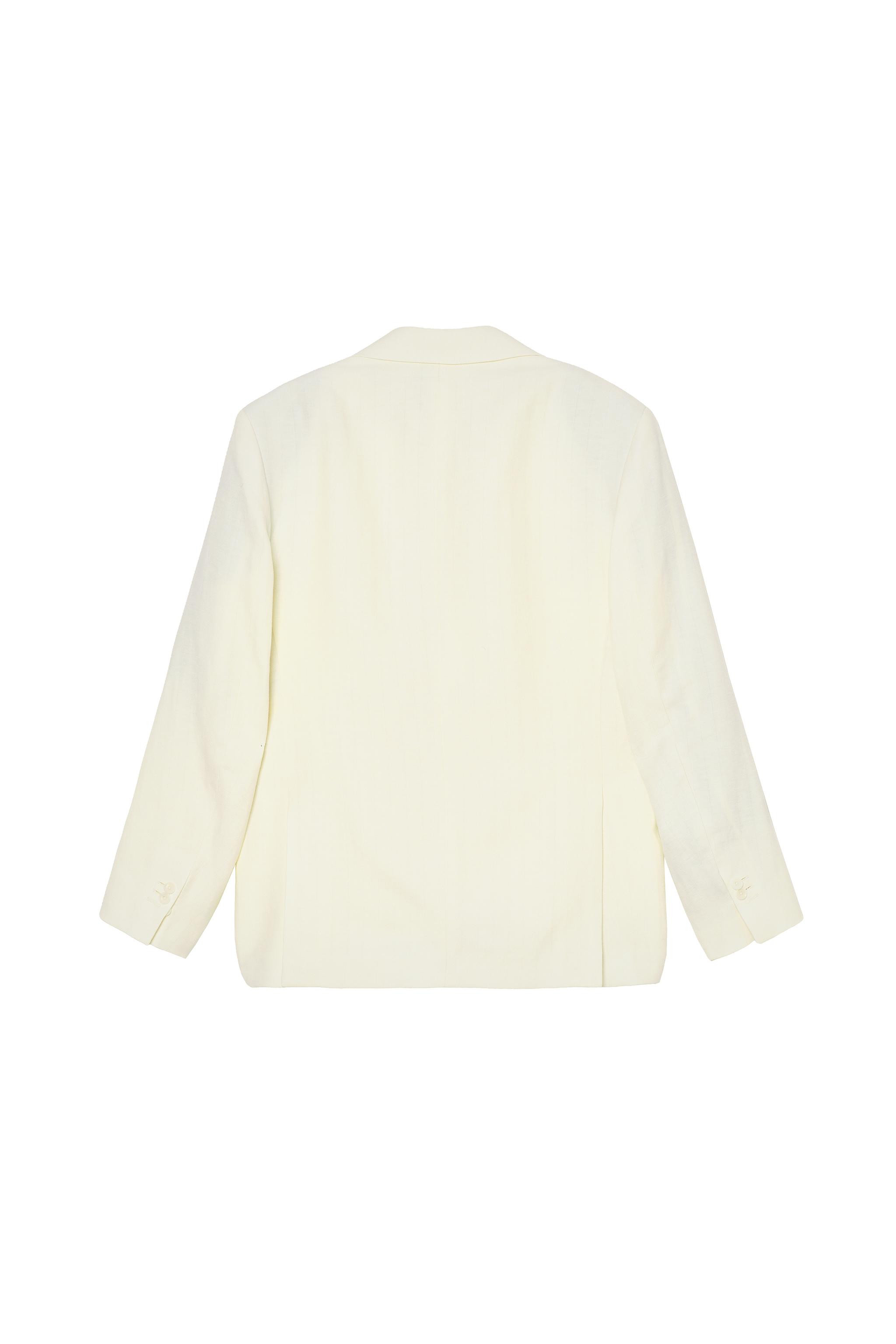 OVERSIZE HERRINGBONE LINEN WOOL SUIT BLAZER | Zara UK