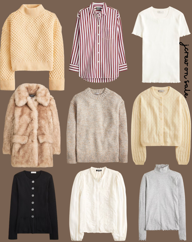 jcrew on sale...

sweaters, winter sale, faux fur coat, button down, winter style, winter fashion, affordable fashion finds, mom style  

 

#LTKmomlife #LTKSaleAlert #LTKFindsUnder100