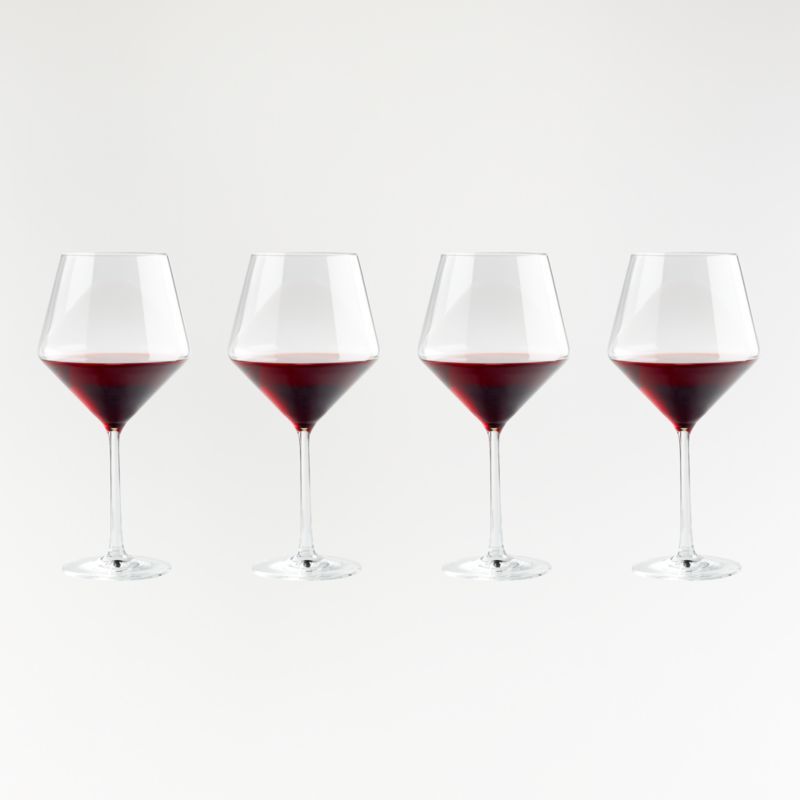 Schott Zwiesel Pure Tour Pinot Noir Glasses, Set of 4 + Reviews | Crate & Barrel | Crate & Barrel