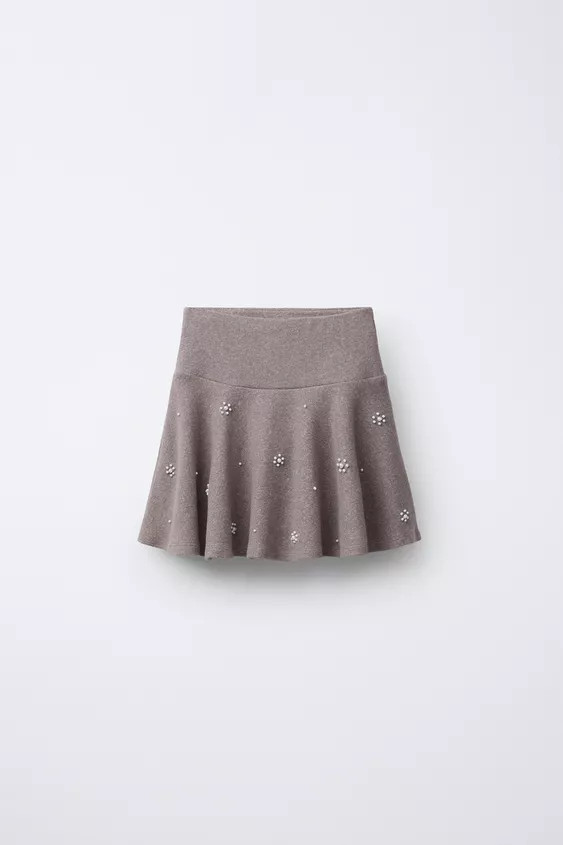 SOFT TOUCH FAUX PEARL SKIRT | Zara UK