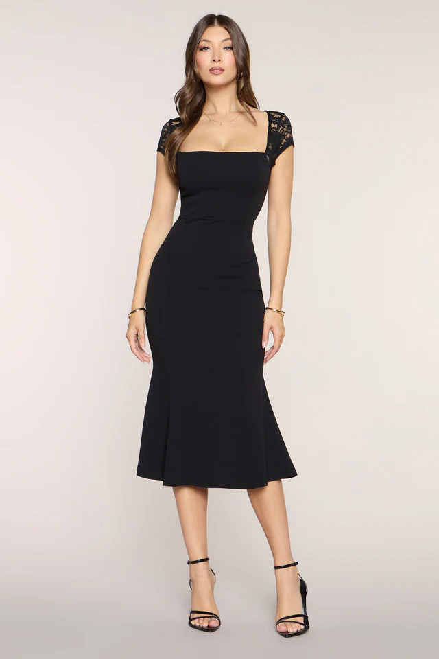 Carolyn Crepe Midi Formal Dress | Windsor Stores