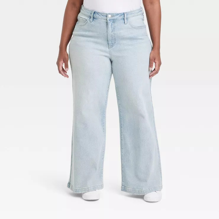 Women's High-Rise Wide Leg Jeans - Ava & Viv™ | Target