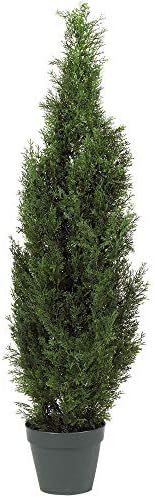 Nearly Natural 5172 4ft. Cedar Tree Silk Tree (Indoor/Outdoor),Green,49.5" x 9" x 9" | Amazon (US)