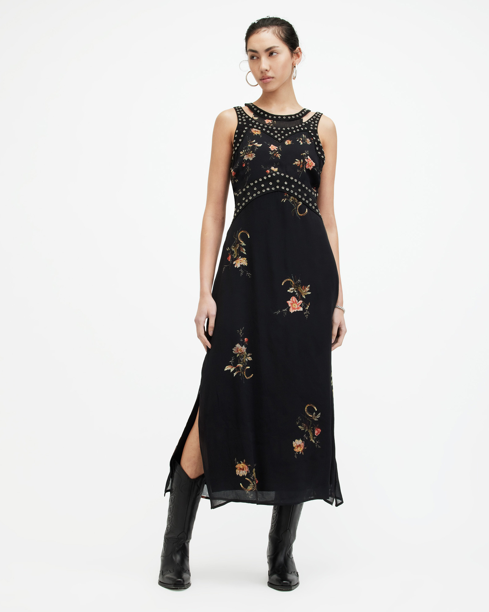 Jessie Tanana Floral Print Maxi Dress | AllSaints US
