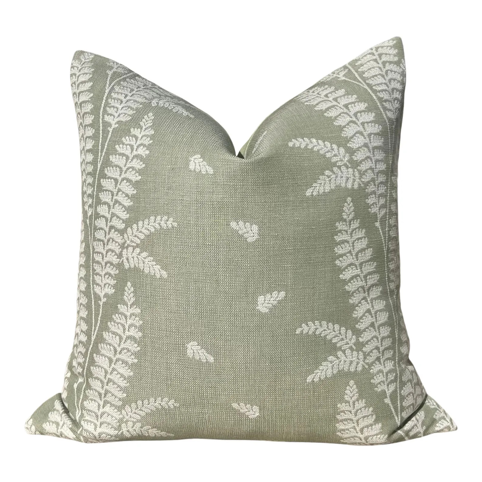 Thibaut Ensbury Fern Woven Pillow - Sage Green. Light Green Fern Pillow Cover, Decorative Pillows... | Etsy (Global)