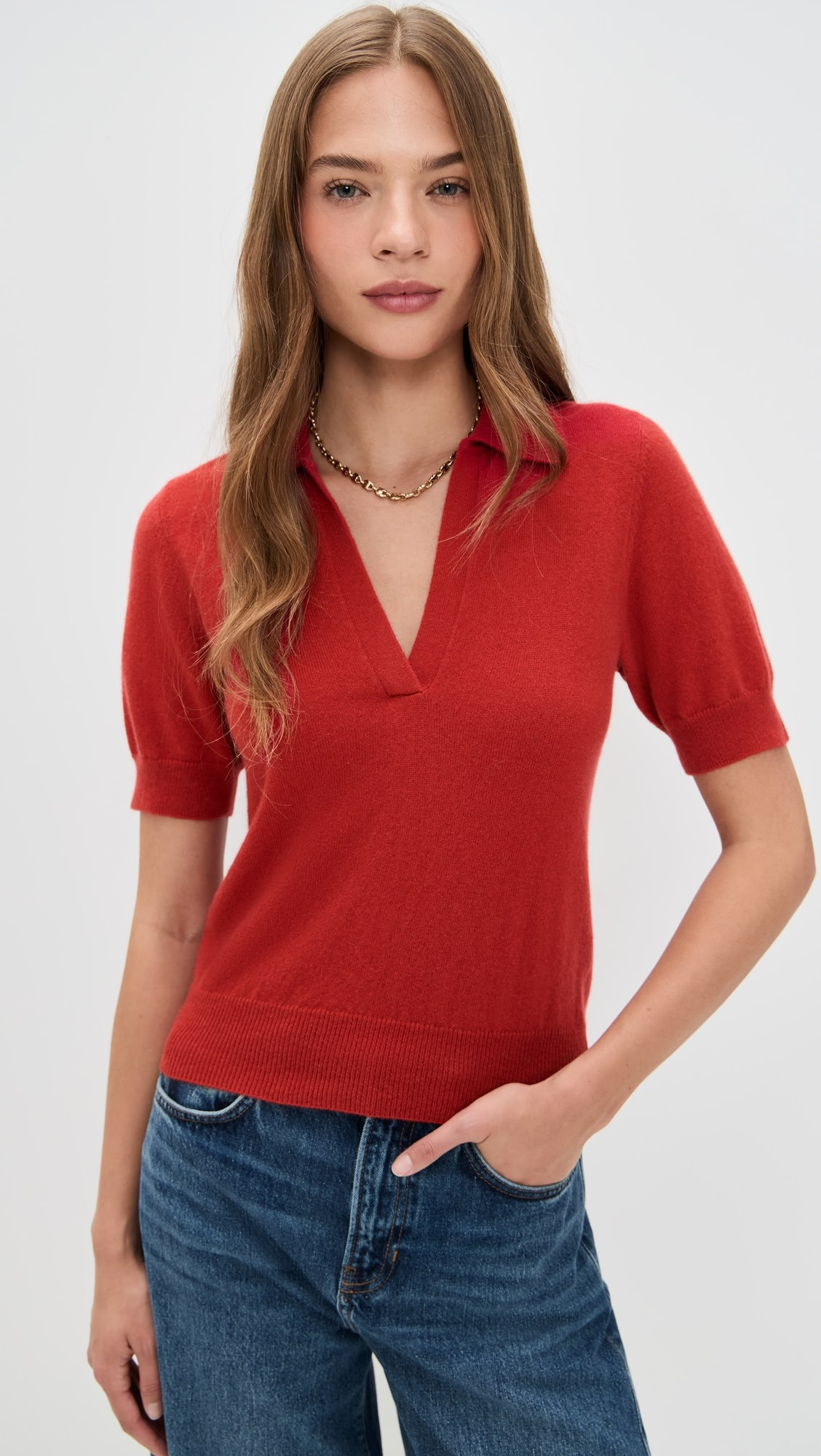 Louise Cashmere Polo Sweater | Shopbop