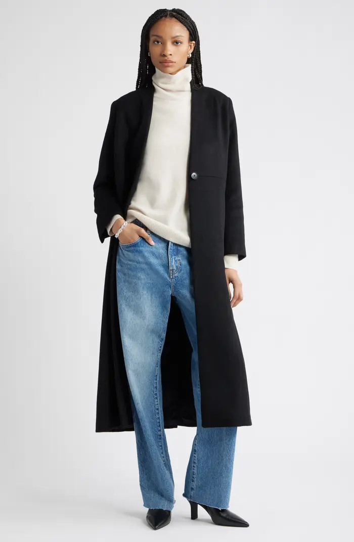 Nordstrom One-Button Long Coat | Nordstrom | Nordstrom