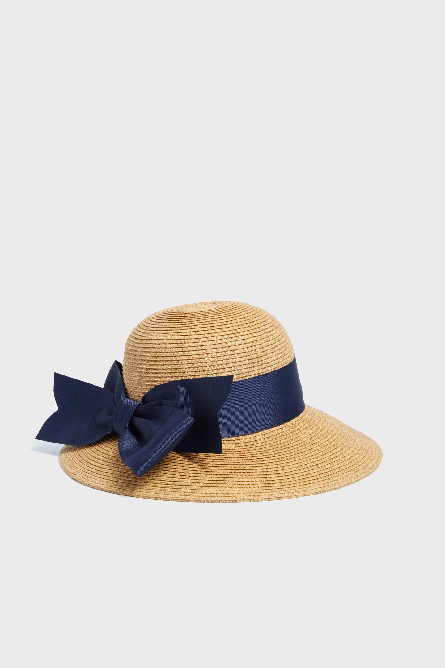 Exclusive Navy Packable Wide Bow Sunhat | Tuckernuck (US)