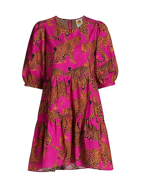 Artsy Leopard Minidress | Saks Fifth Avenue