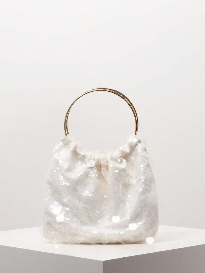 Elegant Sequin Women's Handbag, Prom Bag, Prom Dresses For Women, Prom Accessories, Wedding Items, Women's Bag (Pattern Is Random) | SHEIN