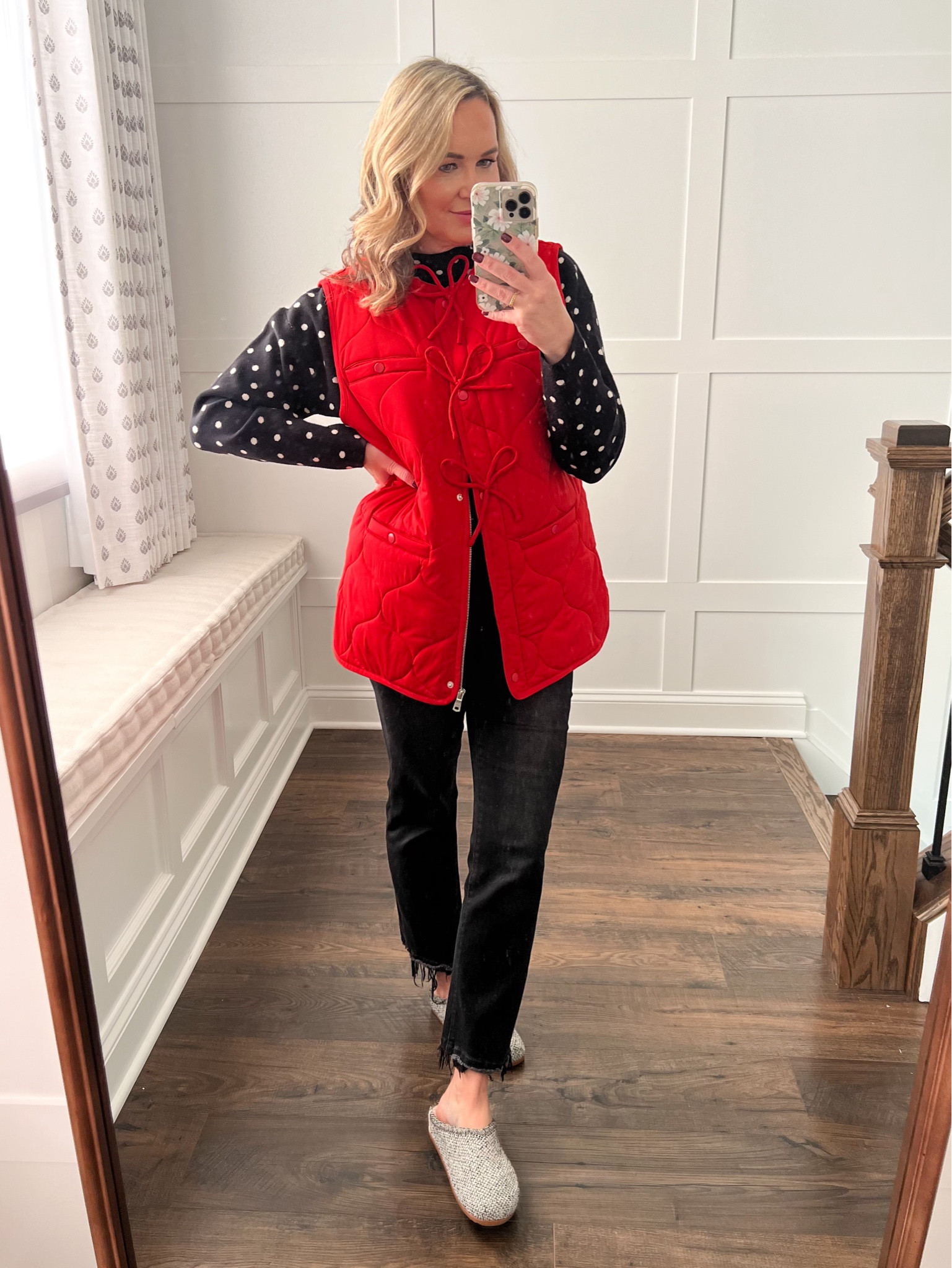 The cutest bow quilted vest is selling fast and on sale! Also, I’ve been living in Rothy’s clogs this season  

#LTKShoeCrush #LTKOver40 #LTKStyleTip