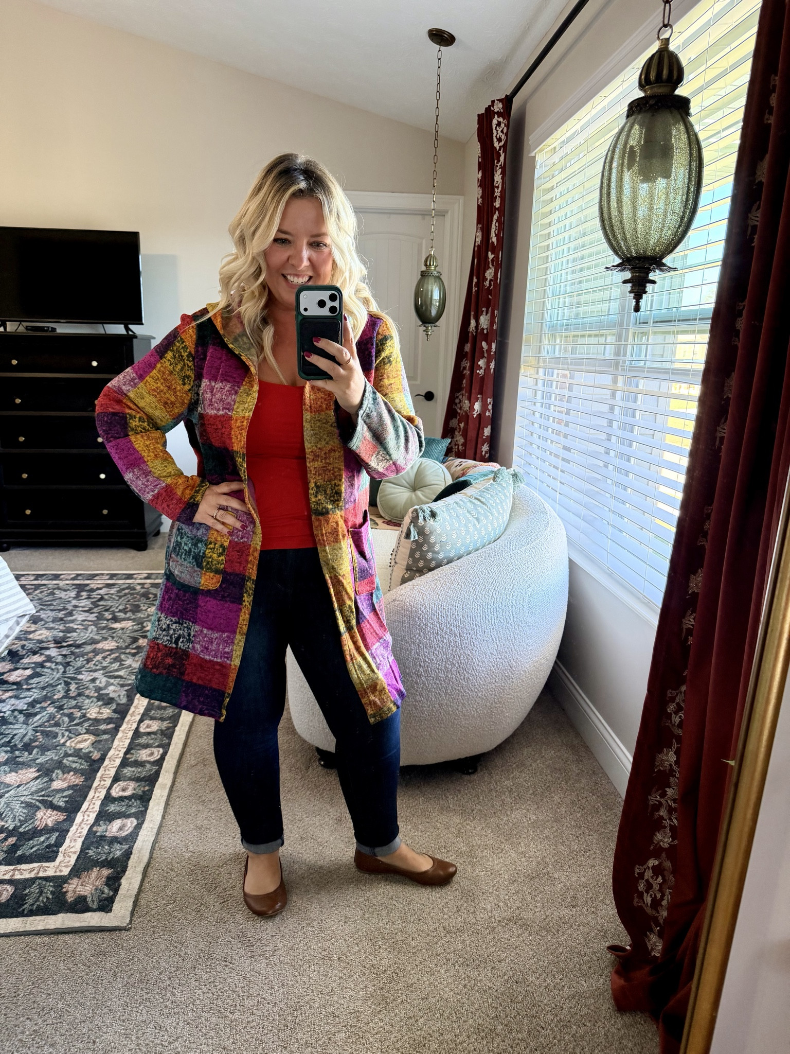 This plaid sweater is SO soft! The online pic makes it look more like a jacket but it’s a light weight sweater! I sized down to a med from my usual large. 

* I linked everything from my recent Shein order as I know that site scares some people but I sorted through the not so great stuff to find you all the GREAT ones! Scroll my LTK to see them all styled & remember Shein offers FREE returns so don’t be scared to try them! 

#LTKFindsUnder50 #LTKPetite #LTKMidsize