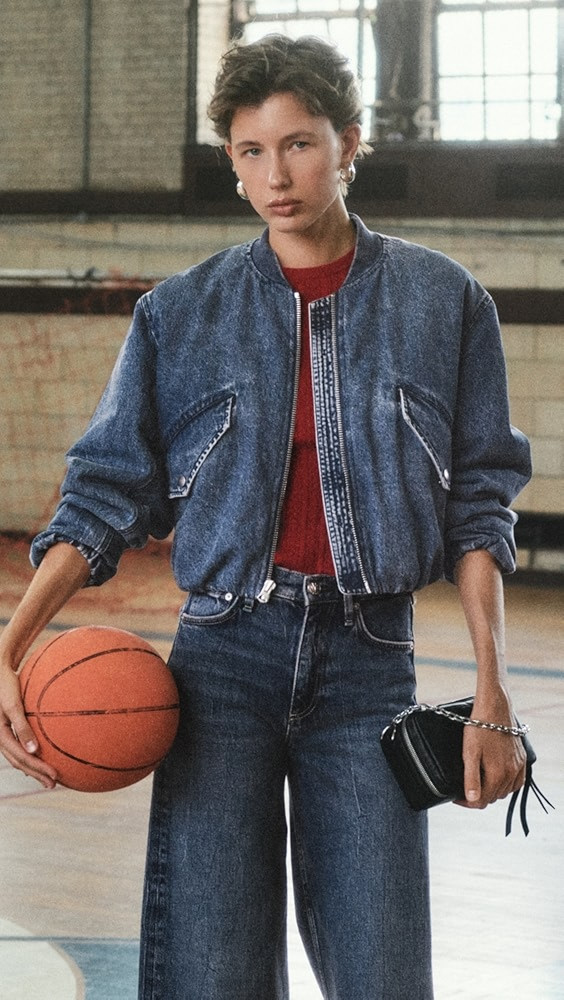 Maggie Cropped Bomber Jacket | Shopbop