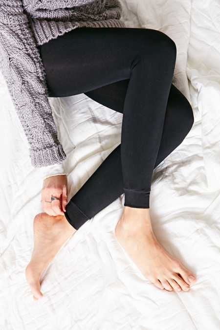 Faux Fur-Lined Footless&nbsp;Tight | Urban Outfitters US